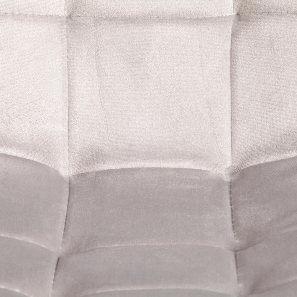 Стул CHILLY (mod. JSC-220) вельвет/металл, 44,5х52,5х88 см, Light grey (светло-серый) HLR14 / черный фото № 7