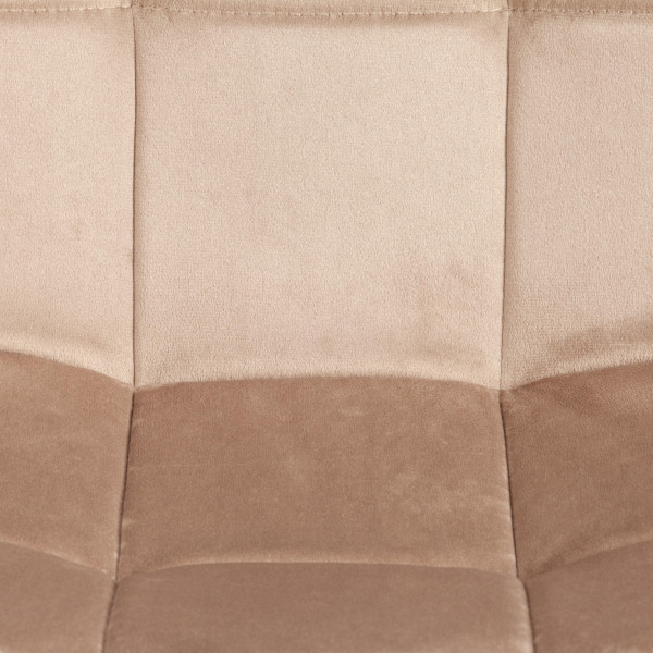 Стул CHILLY (mod. JSC-220) вельвет/металл, 44,5х52,5х88 см, Beige (бежевый) HLR8 / черный фото № 7