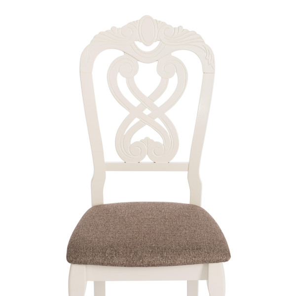 Стул с мягким сиденьем «Андромеда» (Andromeda) (Ivory white (слоновая кость)) фото № 6