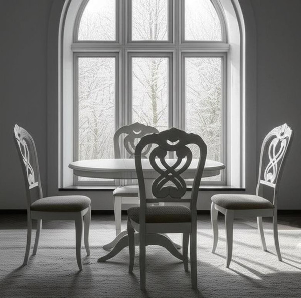 Стул с мягким сиденьем «Андромеда» (Andromeda) (Ivory white (слоновая кость)) фото № 10