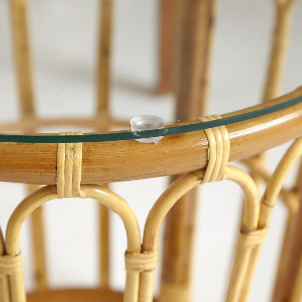 Комплект террасный «Akira» (2 кресла с подушкой + 1 столик) (Натуральный) фото № 6