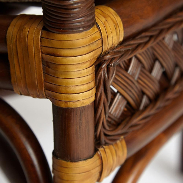 Комплект террасный «Andrea» (2 кресла с подушкой + 1 столик) (Pecan washed) фото № 5