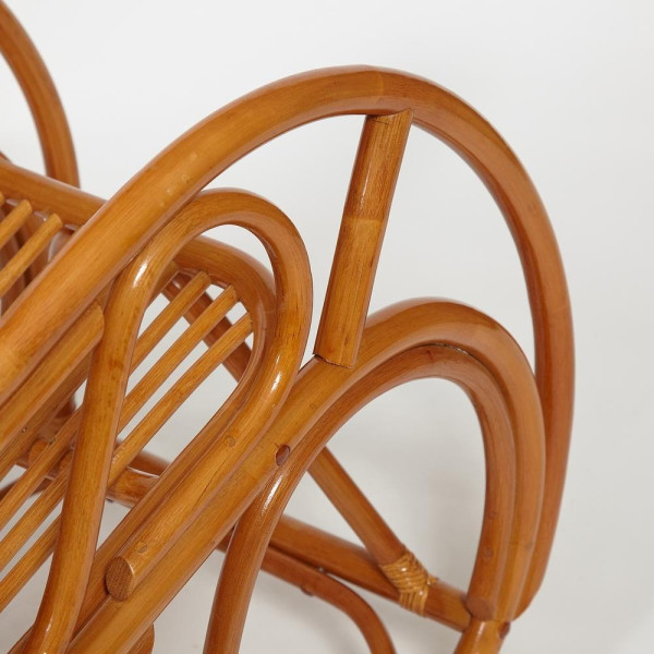 Кресло-качалка из натурального ротанга «Vienna» (без подушки) (Cognac (коньяк)) фото № 4