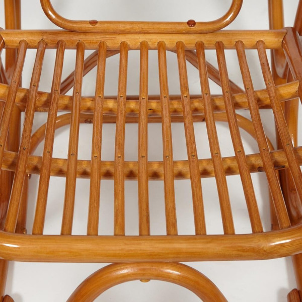 Кресло-качалка из натурального ротанга «Vienna» (без подушки) (Cognac (коньяк)) фото № 9