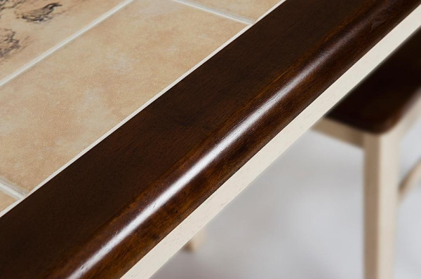 Стол обеденный с плиткой СТ 3045P античный (Дерево) фото № 4