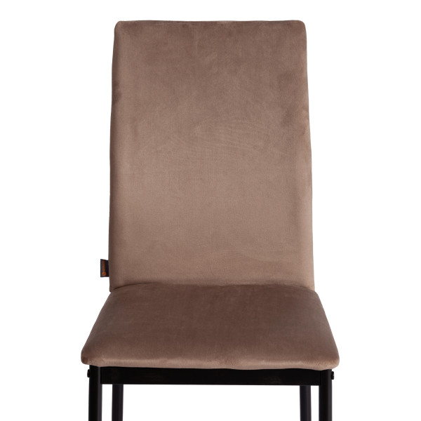 Стул CAPRI (mod. BC565-DC) металл, вельвет, 43 х 53 х 92 см, Beige (бежевый) HLR8 / черный фото № 6