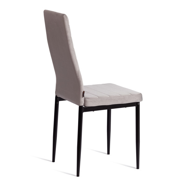 Стул Easy (mod. JSC02-1) металл, вельвет, 41 х 52 х 96 см, Light grey (светло-серый) HLR14 / черный фото № 3
