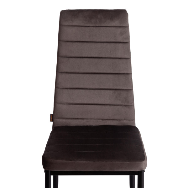 Стул Easy (mod. JSC02-1) металл, вельвет, 41 х 52 х 96 см, Dark grey (темно-серый) HLR24 / черный фото № 6