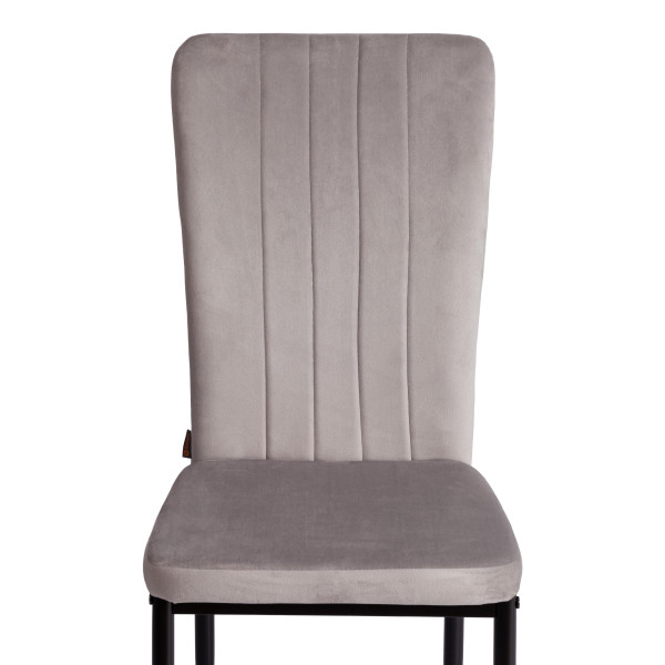 Стул VERTER (mod. BC577-DC) металл, вельвет, 41 х 52 х 95 см, Light grey (светло-серый) HLR14 / черный фото № 6