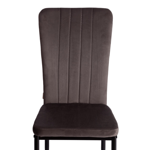 Стул VERTER (mod. BC577-DC) металл, вельвет, 41 х 52 х 95 см, Dark grey (темно-серый) HLR24 / черный фото № 6