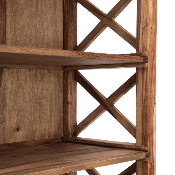 Шкафы для книг ( набор 3 шт.) Бомбей - 0761A палисандр, 116х57х30/145х73х36/175х89х44см, Natural tinted (натуральный тонированный) фото № 20