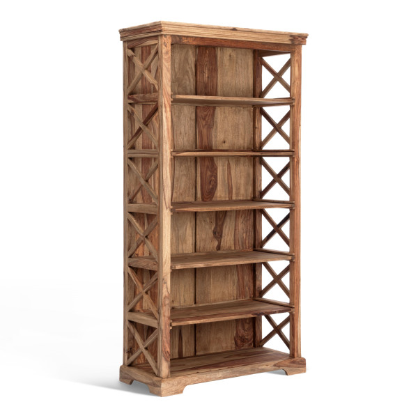 Шкафы для книг ( набор 3 шт.) Бомбей - 0761A палисандр, 116х57х30/145х73х36/175х89х44см, Natural tinted (натуральный тонированный) фото № 3