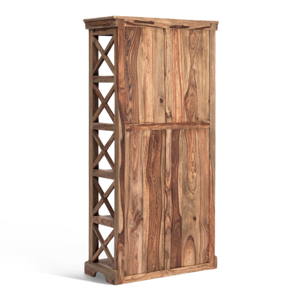 Шкафы для книг ( набор 3 шт.) Бомбей - 0761A палисандр, 116х57х30/145х73х36/175х89х44см, Natural tinted (натуральный тонированный) фото № 10