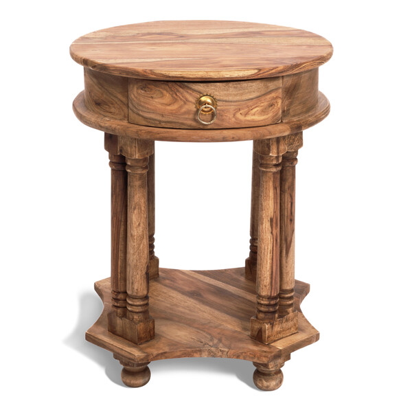 Кофейный стол Бомбей - 1149 палисандр, 45*45*60 см, Natural tinted (натуральный тонированный) фото № 4