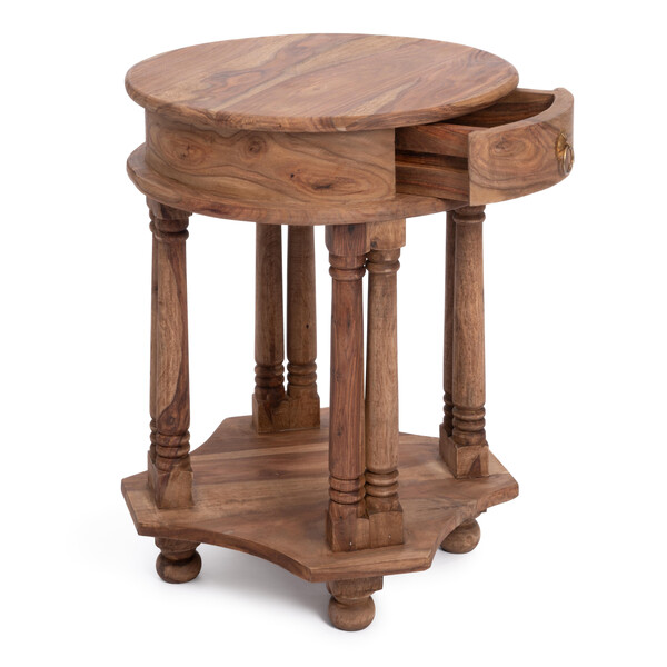 Кофейный стол Бомбей - 1149 палисандр, 45*45*60 см, Natural tinted (натуральный тонированный) фото № 2