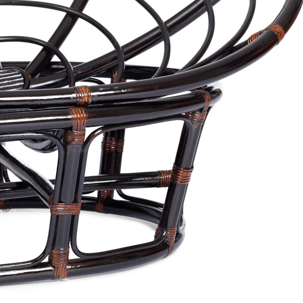 Диван MAMASAN/МАМАСАН 23/02 W /с подушкой/ подушка 182х119 см, 169х102х80 см, Antique brown (античный черно-коричневый), ткань, оранжевый, С 23 фото № 14