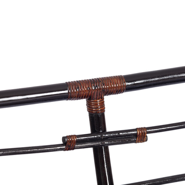 Диван MAMASAN/МАМАСАН 23/02 W /с подушкой/ подушка 182х119 см, 169х102х80 см, Antique brown (античный черно-коричневый), ткань, оранжевый, С 23 фото № 13