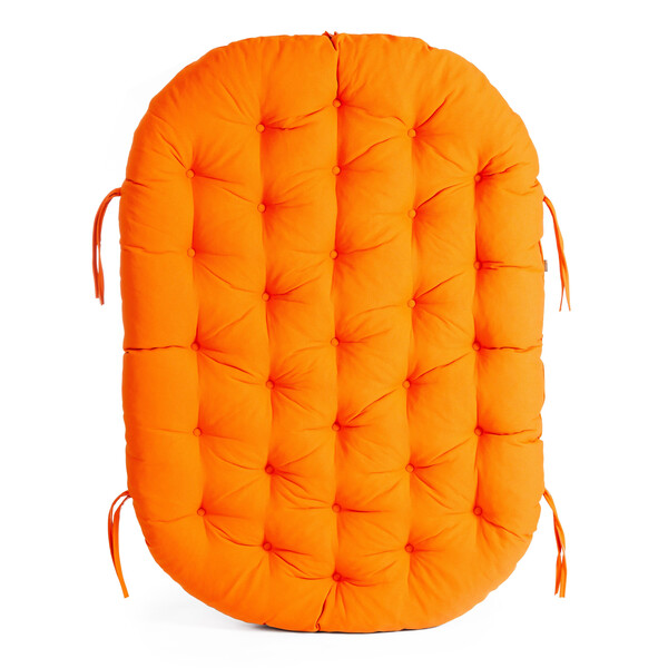 Диван MAMASAN/МАМАСАН 23/02 W /с подушкой/ подушка 182х119 см, 169х102х80 см, Antique brown (античный черно-коричневый), ткань, оранжевый, С 23 фото № 15