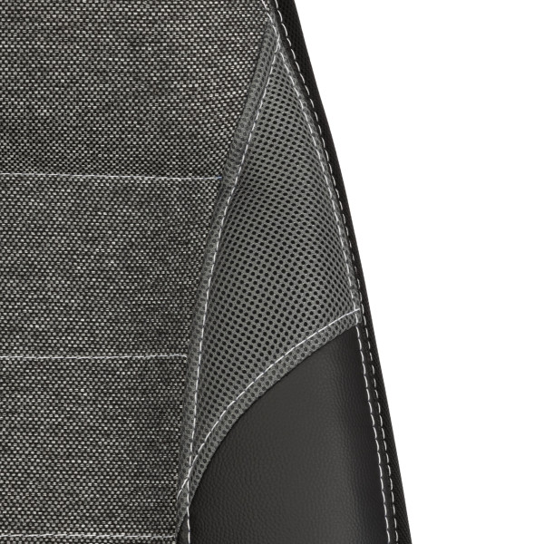 Кресло INTER (24) кож/зам/ткань, черный/серый, 36-6/207/TW-12/TW-11 фото № 9