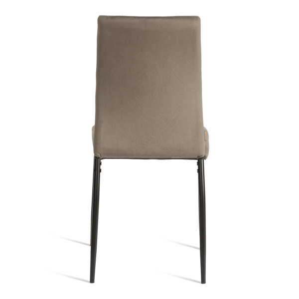 Стул CAPRI (mod. BC565-DC) металл, флок, 43 х 53 х 92 см, Dark grey (темно-серый) HLR24 / черный фото № 4