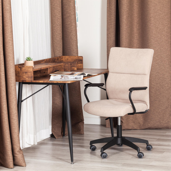 Кресло BENEFIT флок , бежевый, 7 фото № 12