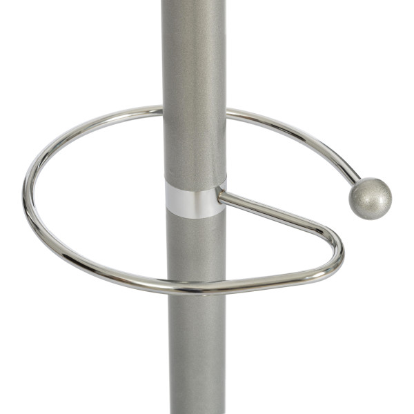 Вешалка Bara (mod. GH-8606) металл/хром/мрамор, 37 x 37 x 175 см, white (белый) / grey (серый) фото № 2