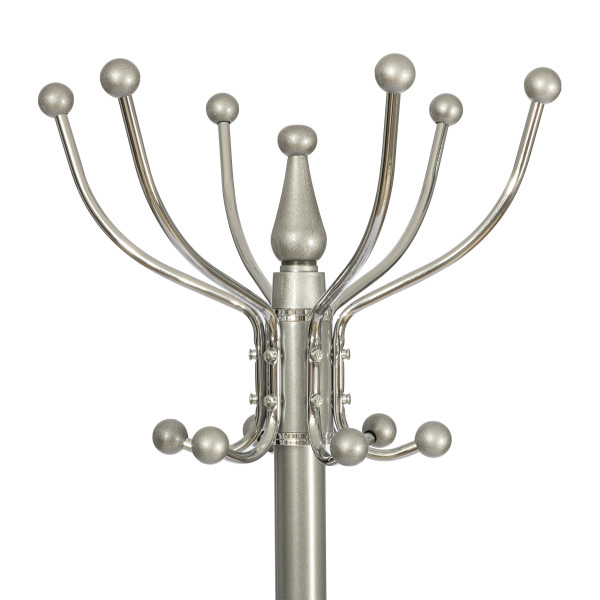 Вешалка Bara (mod. GH-8606) металл/хром/мрамор, 37 x 37 x 175 см, white (белый) / grey (серый) фото № 4