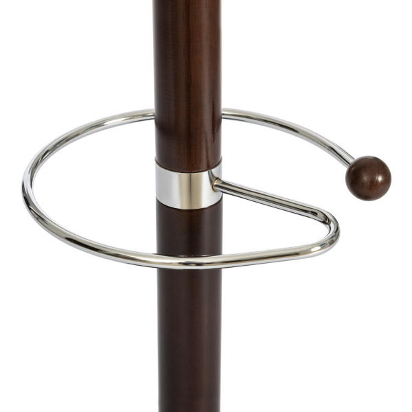 Вешалка Hanami (mod. GH-8617) дерево/хром/мрамор, 37 x 37 x 175 см, Black (Черный) / Walnut (Орех) фото № 2