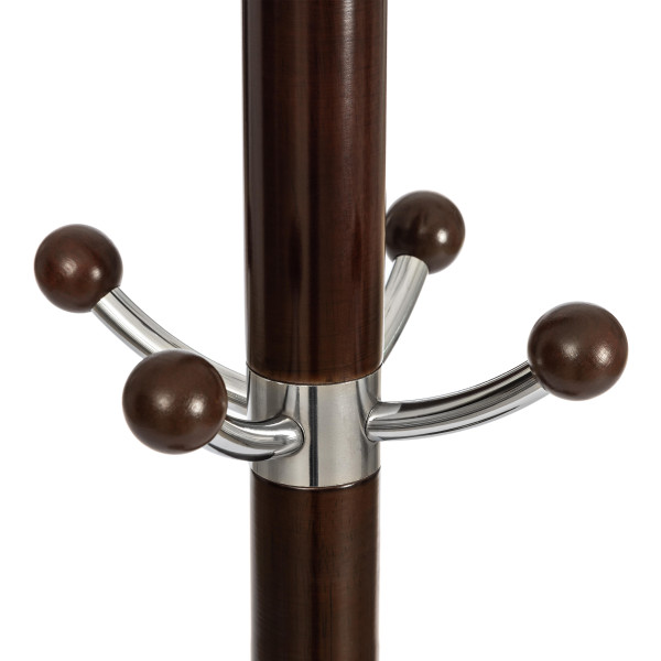 Вешалка Himawari (mod. GH-8014) дерево/хром/мрамор, 37 x 37 x 175 см, Black (Черный) / Walnut (Орех) фото № 4