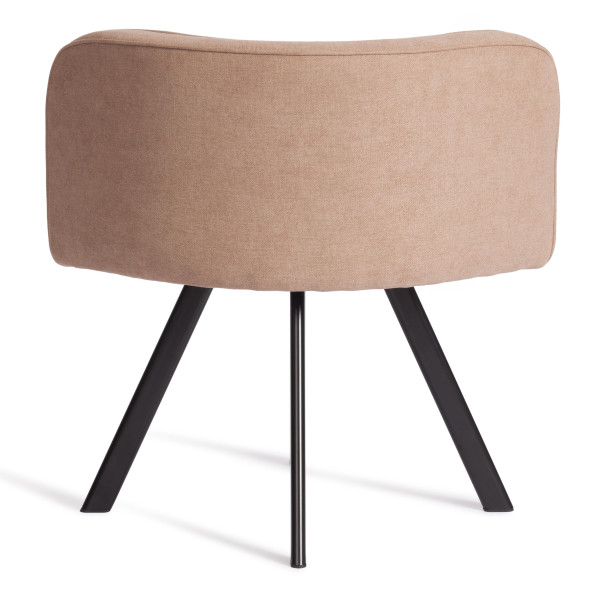 Комплект (стол, 4 стула) QUADRON (mod. PT14) Стол: МДФ/металл, стул: металл/ткань, 100х100х73 см, 69х56х71 см, Beige (Бежевый) LY1701-4/черный фото № 5