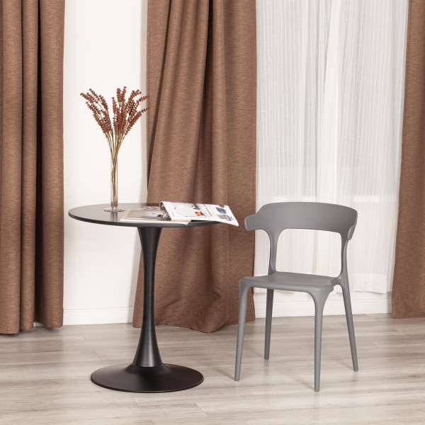 Стул TON (mod. PC33) пластик, 48 x 48 x 74 см, темно-серый (Dark grey NX-GR-20) фото № 9