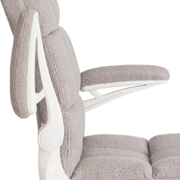 Кресло Lugano Wh ткань teddy, светло-серый фото № 10
