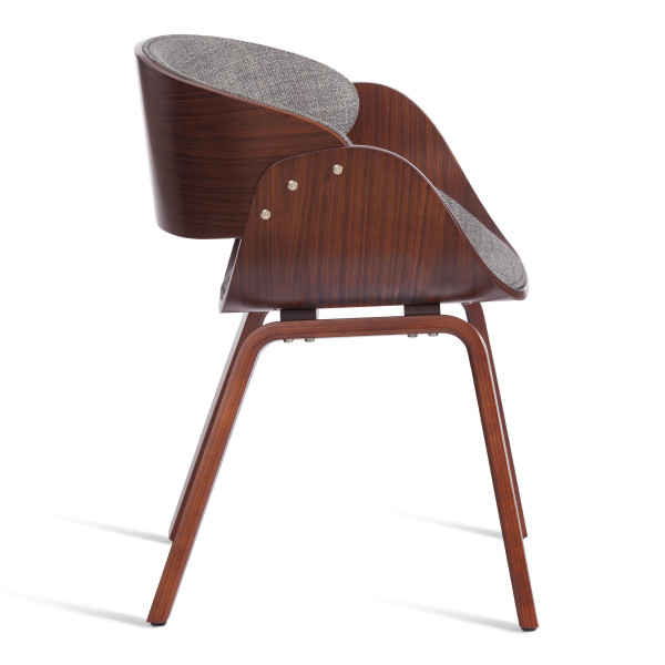 Стул LANDO (mod.8036) дерево / ткань, 59х53х75 см, орех/серый, Aimcasa 28 фото № 2