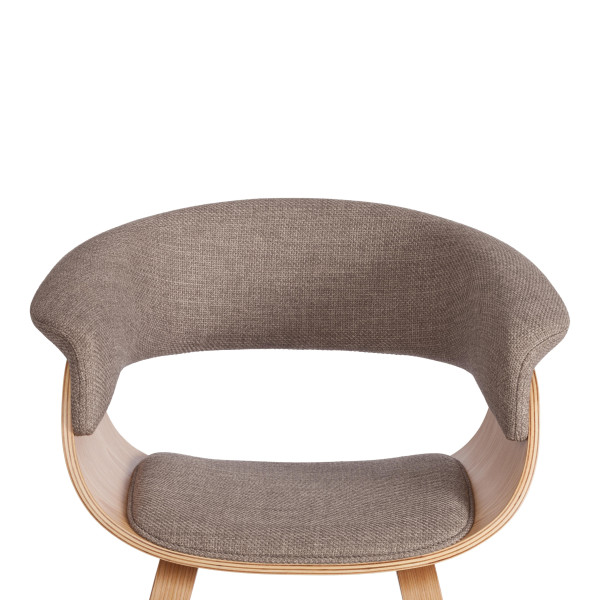 Стул VIMTA (mod.8021) дерево / ткань, 69х56х77 см, натуральный/бежевый, Aimcasa 5 фото № 6