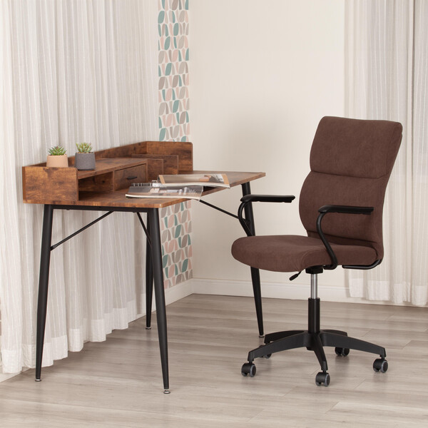 Кресло BENEFIT флок , коричневый, 6 фото № 11