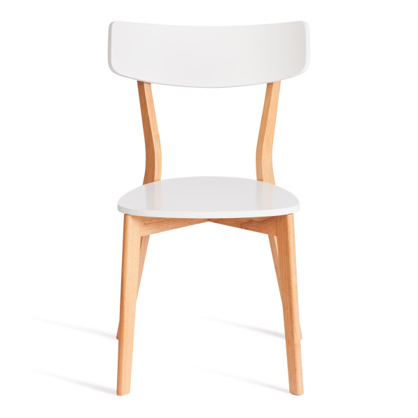 Стул Claire (комплект) сиденье МДФ, опоры дерево гевея, белый / натуральное дерево, 48 x 49,5 x 81,5 x SH44см фото № 5