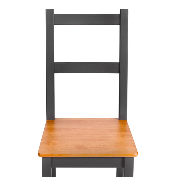 Стул Соната массив сосны, 41х50х95 см, антик /графит фото № 6