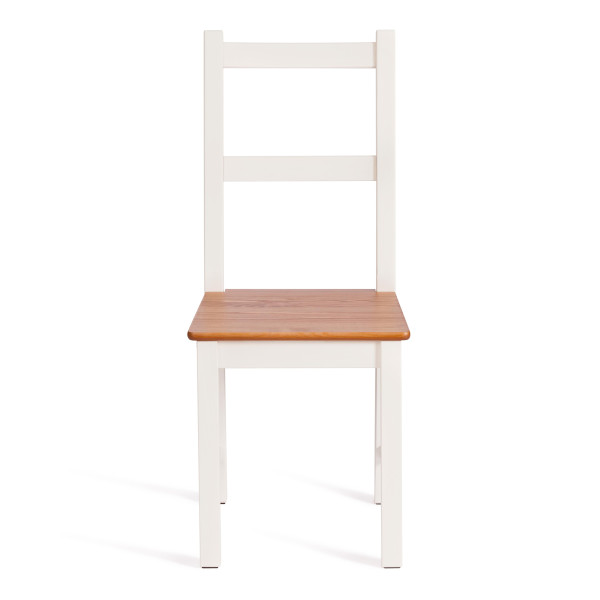 Стул Соната массив сосны, 41х50х95 см, антик/белый фото № 4
