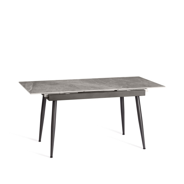 Стол обеденный Balmoral (mod.OKT-2294) столешница керамика (глянцевая) / опоры металл, серый/чёрный, (120+40)х80х75 см фото № 6