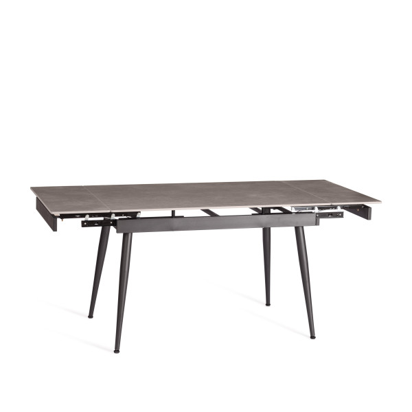 Стол обеденный Lord grey (mod.John table) столешница керамика (матовая) /опоры металл, светло-серый/чёрный, 30х120х30 см фото № 6