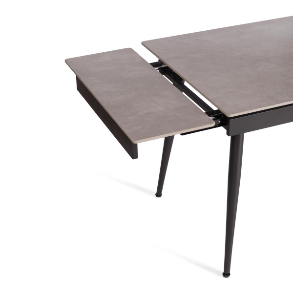 Стол обеденный Lord grey (mod.John table) столешница керамика (матовая) /опоры металл, светло-серый/чёрный, 30х120х30 см фото № 10