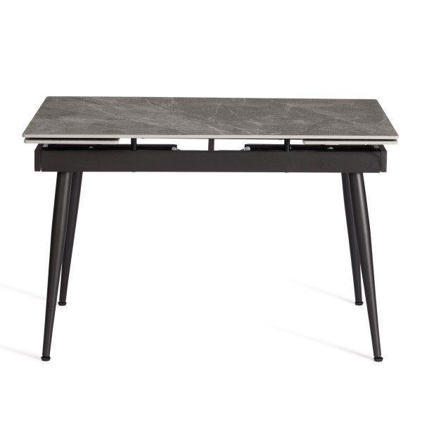 Стол обеденный Lord grey (mod.John table) столешница керамика (глянцевая) / опоры металл, серый/чёрный, 30х120х30 см фото № 3