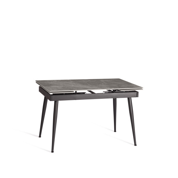 Стол обеденный Lord grey (mod.John table) столешница керамика (глянцевая) / опоры металл, серый/чёрный, 30х120х30 см фото № 4