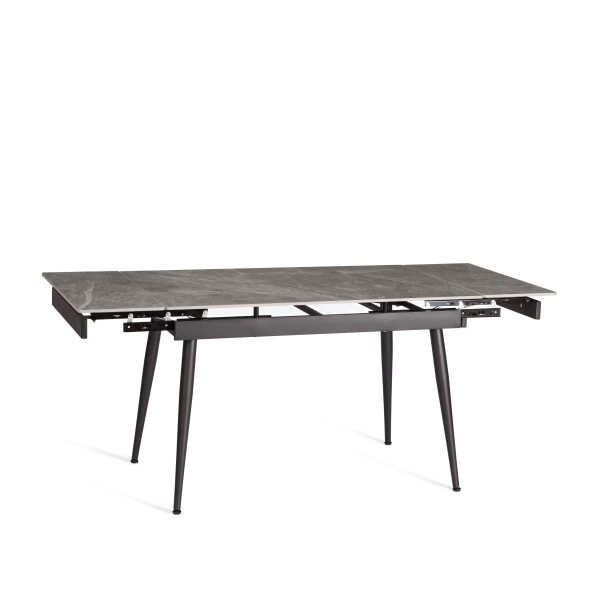 Стол обеденный Lord grey (mod.John table) столешница керамика (глянцевая) / опоры металл, серый/чёрный, 30х120х30 см фото № 6