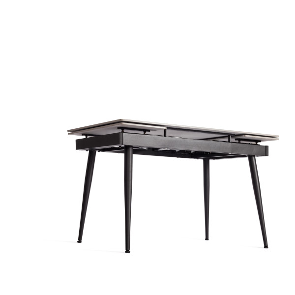 Стол обеденный Lord grey (mod.John table) столешница керамика (глянцевая) / опоры металл, серый/чёрный, 30х120х30 см фото № 12