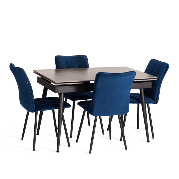 Стул обеденный Medeo LT, велюр, Blue (синий), 50х55х93 фото № 10