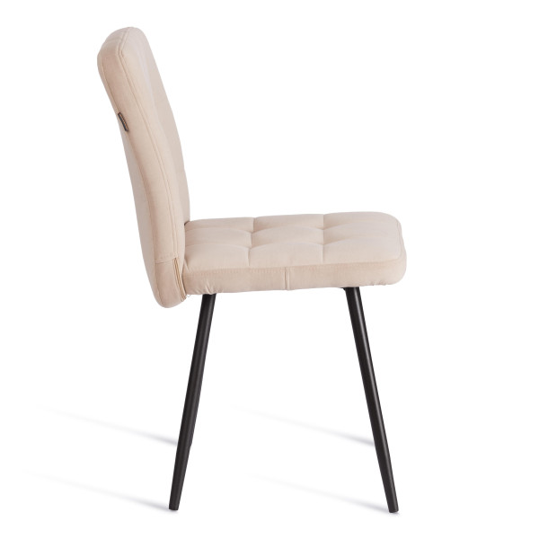 Стул обеденный Medeo LT, флок , бежевый/черный, 7, 50х55х93 фото № 2