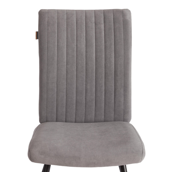 Стул обеденный Monte Carlo TREND, флок , серый/черный, 29, 50х55х93 фото № 6