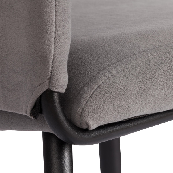 Стул обеденный Monte Carlo TREND, флок , серый/черный, 29, 50х55х93 фото № 9