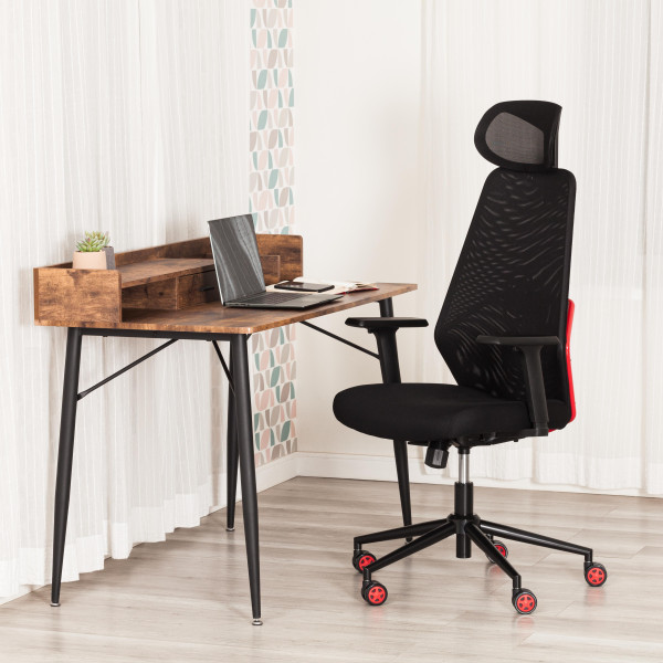 Кресло Matrix red ткань, черный фото № 23